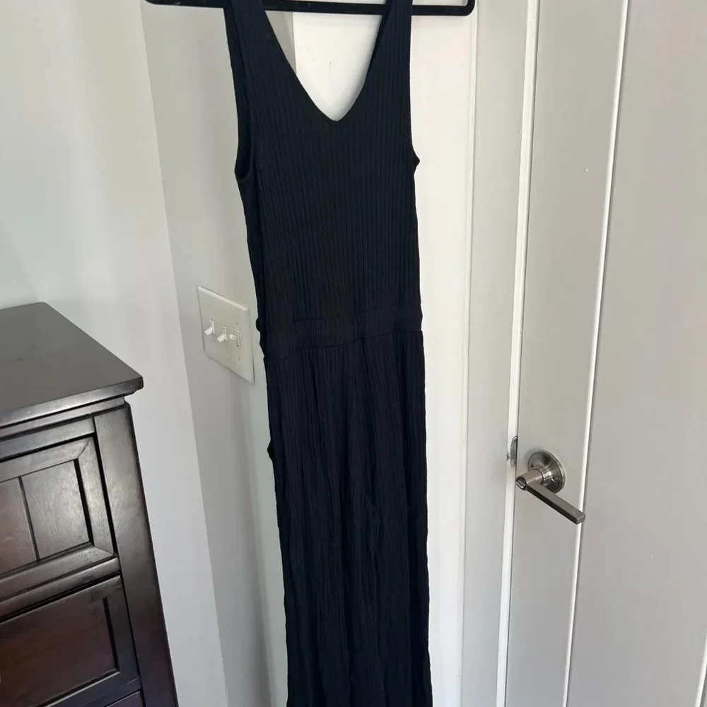 BP. Black Wide Leg Rib Jumpsuit Size XS - Picture 7 of 8